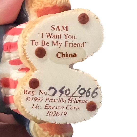 Vintage Cherished Teddies Uncle Sam Figurine‎ NIB - Picture 2 of 4